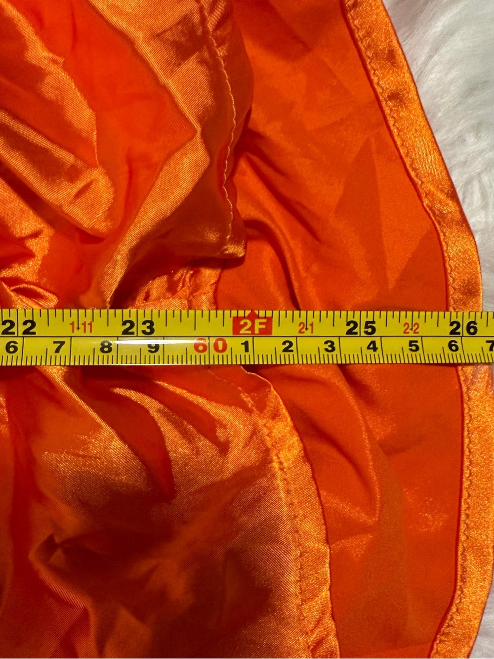 SHEIN BAE Tangerine Orange Satin Ruched Corset Mini Dress Size S NWT - Picture 10 of 12